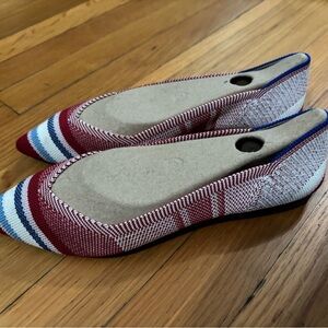 Rothy’s size 6.5 Varsity Stripe Points